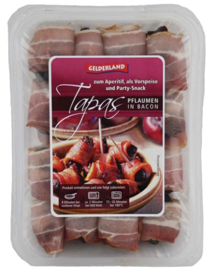 Bild von Pflaumen in Bacon gewickelt 32 St.  600g/Btl.