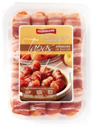 Bild von Aprikosen in Bacon gewickelt 32 St.  600g/Btl.