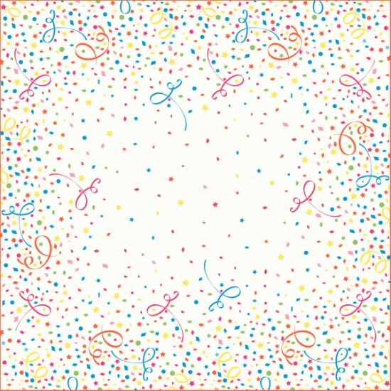 Bild von Mitteldecke 84x84cm 5x20St. CONFETTI