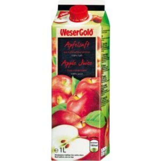 Bild von WeserGold Apfelsaft  100% 8x1L