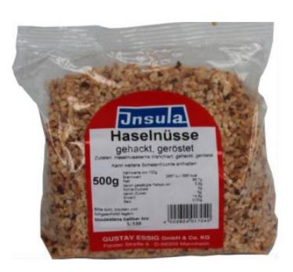 Haselnusskerne gehackt 500g