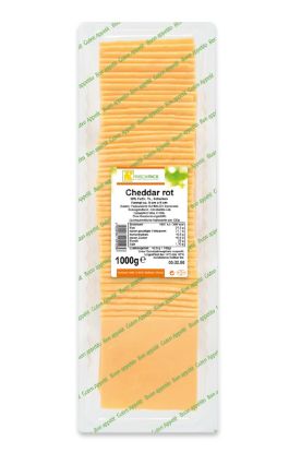 Bild von Cheddar rot-Scheiben 50%  1kg 20g/Scheibe