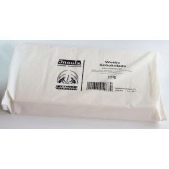 Bild von INSULA Kuvertüre weiß 2,5 kg