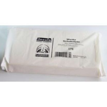 Bild von INSULA Kuvertüre weiß 2,5 kg