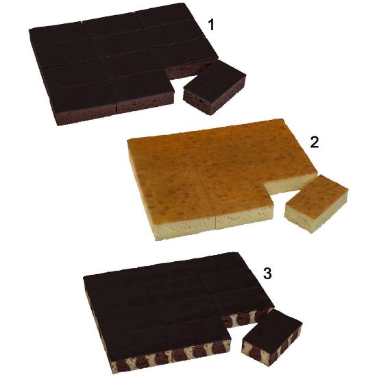 Bild von BIO-Rührkuchenbox 3-fach sortiert, 3x633g jeweils geschnitten in 12 St. mit der Beschreibung EDNA - Vorbestellung 3 Werktage