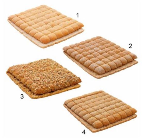 Bild von Carrée-Brot-Mischkiste, 4-fach sortiert, 4 x 840g mit der Beschreibung EDNA - Vorbestellung 3 Werktage