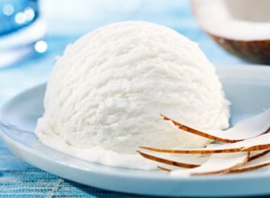 Bild von CDO 2x2,4L Kokosnuss mit der Beschreibung Exotisches Kokosnusseis mit Kokosnussraspeln