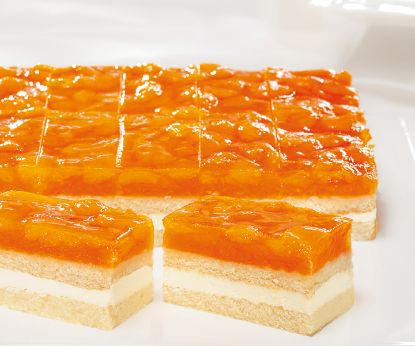 Bild von PFALZGRAF Mandarinen-Sahneschnitte 2900g mit der Beschreibung 20 geschnitten ODZ