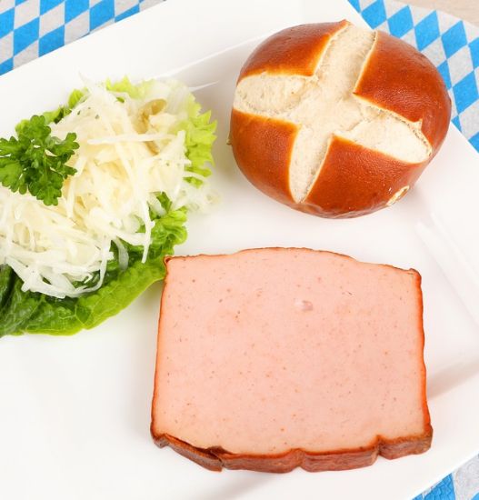 Bild von Bay.Leberkäs/Fleischkäsebr 2 kg Alu-Schale (TK) mit der Beschreibung Hünten - Vorbestellung 3 Werktage