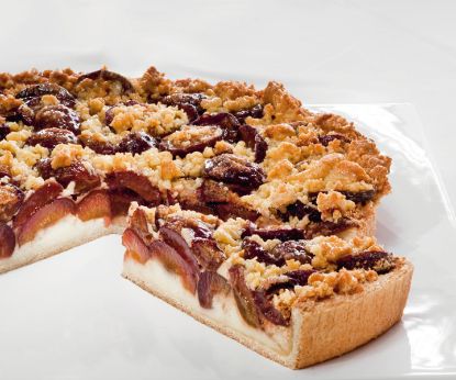 Bild von PFALZGRAF Zwetschgenkuchen rund mit Streusel 1750g mit der Beschreibung ungeschnitten ODZ