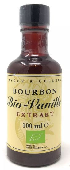 Bild von BIO Vanilla Extrakt 100 ml mit der Beschreibung Taylor & Colledge