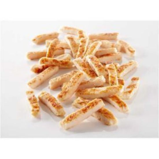 Bild von TK Hähnchenbruststreifen, gegart & gebräunt mit der Beschreibung 4 x 2,5 kg