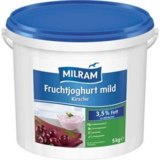Bild von Fruchtjoghurt 3,5%  Kirsch 5kg mit der Beschreibung MILRAM - bitte vorbestellen