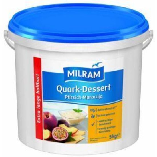 Bild von Quark Dessert 5kg Pfirsich-Maracuja mit der Beschreibung MILRAM