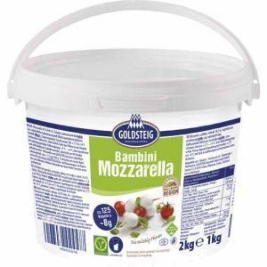 Bild von Mozzarella Kirschen 45%  1kg mit der Beschreibung Goldsteig - Vorbestellung bitte 3 Werktage