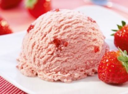 Bild von CDO 5L Erdbeere mit der Beschreibung Erdbeereis mit Senga- Sengana Erdbeerstücken, ohne deklarationspflichtige Zusatzstoffe