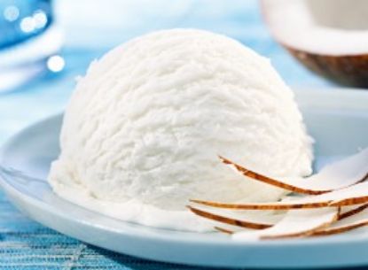 Bild von CDO 2x2,4L Kokosnuss mit der Beschreibung Exotisches Kokosnusseis mit Kokosnussraspeln