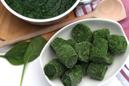 Bild von Spinat gehackt, Pellets a 30g  mit der Beschreibung 4x2,5