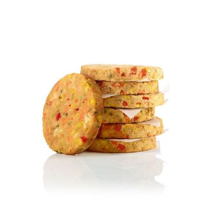 Bild von Sunny Veggie Burger, 40 x 130 g   ( 4 x 10 St.) vegetarisch mit der Beschreibung SALOMON