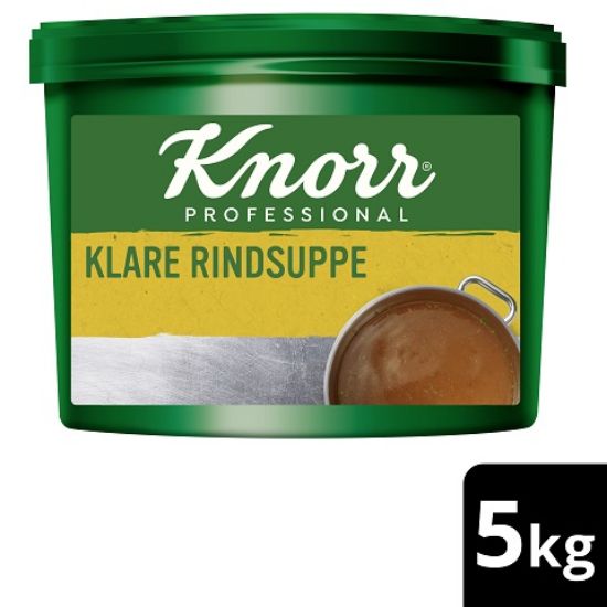 Bild von Knorr Klare Fleischsuppe 5kg mit der Beschreibung mit Suppengrün