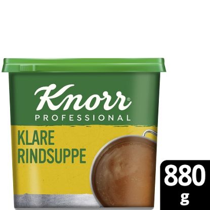 Bild von Knorr Klare Rindsuppe mit Suppengrün 880g mit der Beschreibung mit Suppengrün