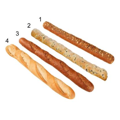 Bild von Knusper-Baguette-Kiste 24x280g, 4-Fach sortiert mit der Beschreibung EDNA