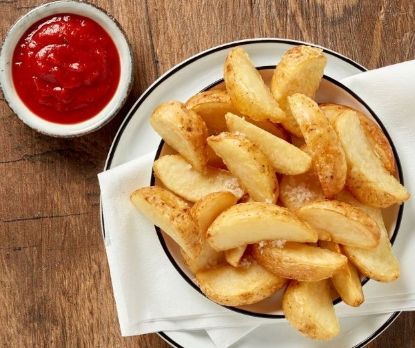 Bild von Jacked Wedges - Kartoffelspalten mit Schale, ungewürzt  4 x 2,5 kg mit der Beschreibung Wernsing