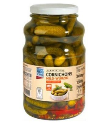 Bild von Cornichons  2650 ml mild-würzig mit der Beschreibung EFS