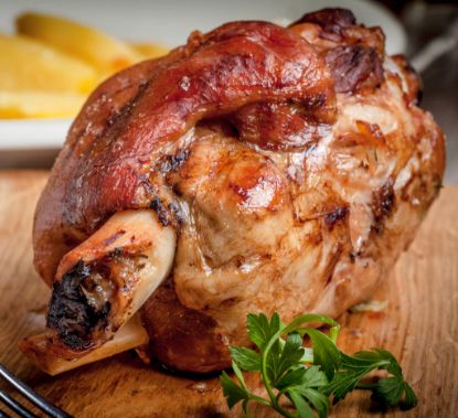 Bild von Grillhaxe, gegart, ohne Schwarte, vac. verp. 8 x 500g mit der Beschreibung Tulip