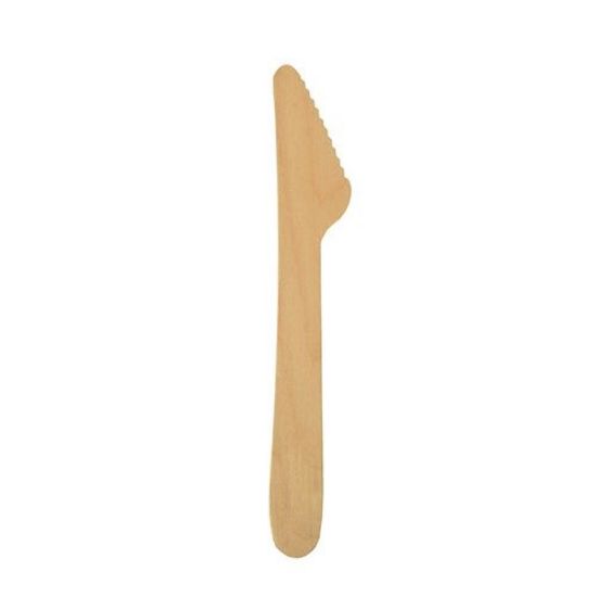 Bild von Holz-Messer 100 St. 16,5 cm mit der Beschreibung Papstar - Pure