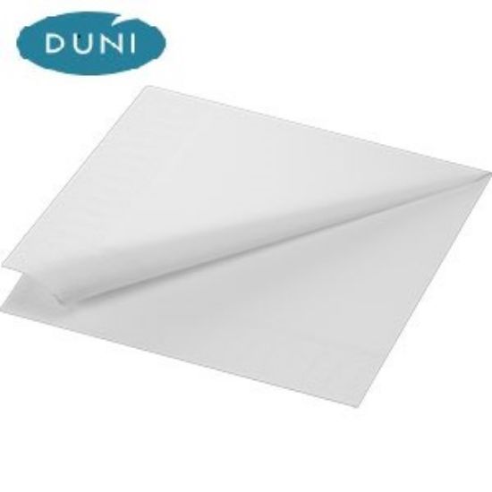 Bild von 33er,2lg.,1/4F,10x300 St. WEIß mit der Beschreibung DUNI Zelltuchservietten