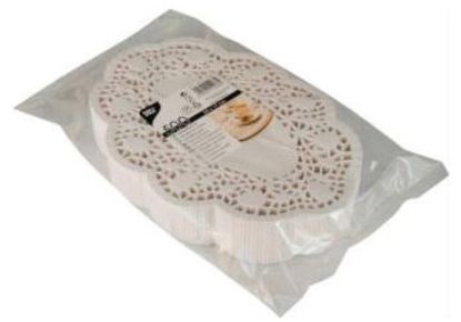 Bild von Mokkadeckchen, oval 24 x 17cm 500 Stk. mit der Beschreibung oval