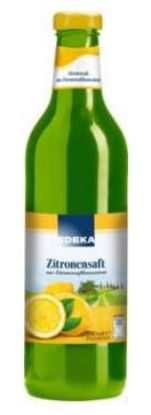 Bild von Zitronensaft  0,75 L mit der Beschreibung Edeka/Wesergold
