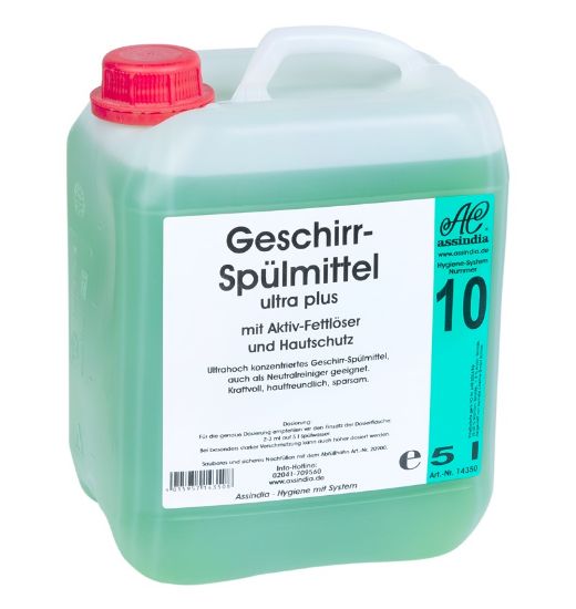 Bild von Spülmittel ultra 5 L Handgeschirr Reiniger mit der Beschreibung ASSINDIA