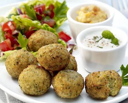 Bild von Falafelbällchen, vegan aus Kichererbsen, vorfrittiert ca.15g, 4 kg mit der Beschreibung VEGETA