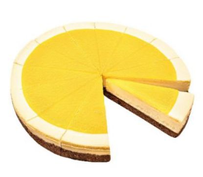 Bild von Cheesecake Mango Passion 1.600g, vorgeschnitten in 14 Stücke mit der Beschreibung EDNA - Vorbestellung 3 Werktage