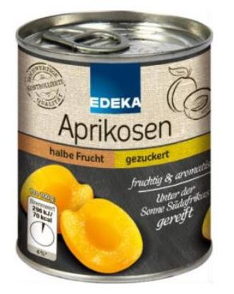 Bild von Aprikosen halbe 12 x 1/1 Ds mit der Beschreibung halbe Frucht gez.