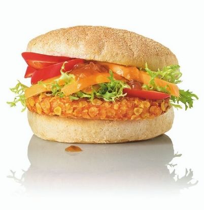 Bild von Crunchy Chik´n Burger 90 g, 1,5kg-Btl.=15-17 St. mit der Beschreibung SALOMON