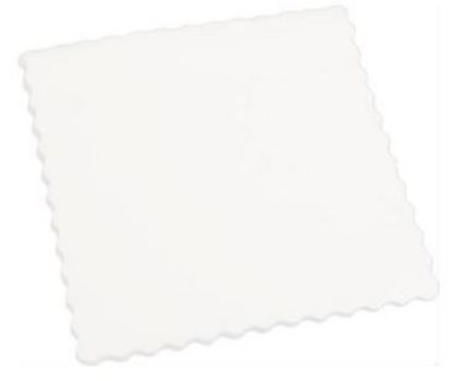 Bild von Prägeservietten 17x17cm weiß   mit der Beschreibung 2000St  (Klapperdeckchen)