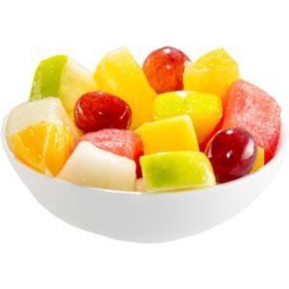 Bild von Obstsalat Frisch 3 kg - Ananas, Apfel, Mango, Honig-u.Wassermelone, bl.Weintraube, Orange, m.Aufguss mit der Beschreibung Vorbestellung bitte 3 Werktage