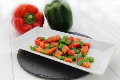 Paprikawürfel rot/grün 4x2,5kg