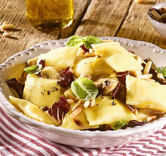 Bild von Ravioli Formagio Pasta 10g, 2x2,5kg , dampfgegart mit der Beschreibung Bürger