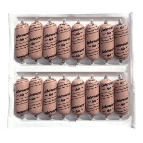 Bild von Kalbsleberwurst Portionen 16x25g mit der Beschreibung mit Schweinefleisch