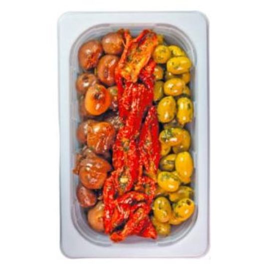 Bild von Antipasti-Mix Partymix 750 g mit der Beschreibung Kühlmann - bitte 1 Woche Vorlauf