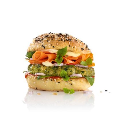 Bild von GREEN HERO Green Oat Burger ca. 10 x 110 g mit der Beschreibung SALOMON