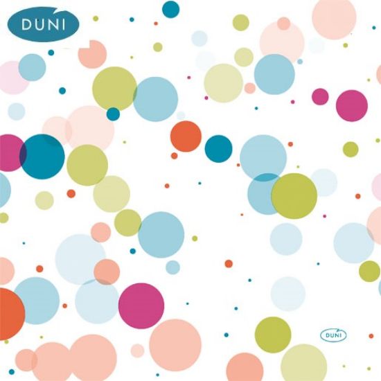 Bild von 33er,3lg.,1/8F.,4x250 St HAPPY BUBBLE BALOON mit der Beschreibung  DUNI Zelltuchservietten