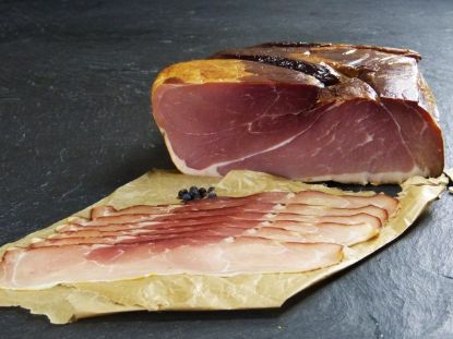 Bild von Eifler Landschinken, roh 500g, geschnitten mit der Beschreibung Hünten