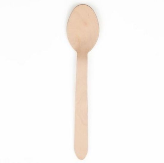 Bild von Green Line Löffel 16cm 1000St mit der Beschreibung Holz - PURE  10 x 100 St.