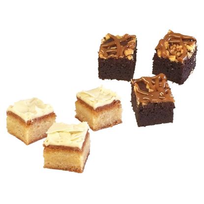 Bild von Micro Brownie- u.Blondie-Box, 2 Platten à 108 St.= 1,9 kg mit der Beschreibung EDNA - Vorbestellung 3 Werktage