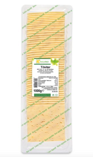 Bild von Tilsiter-Scheiben 45%  1 kg mit der Beschreibung Frischpack